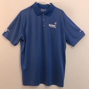 Nike Golf Dri-fit Barbasol championship blue polo
